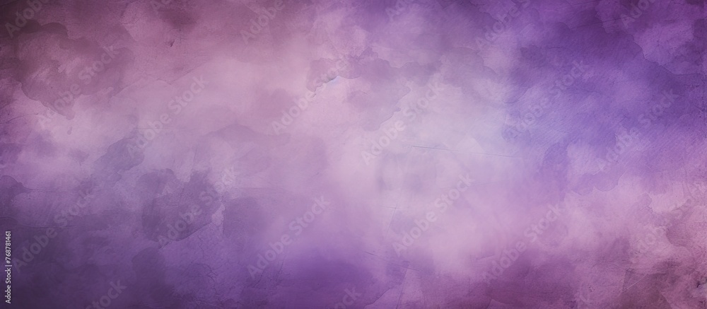 Soft and elegant purple watercolor background with a delicate violet border, creating a harmonious blend of colors on a vintage paper texture