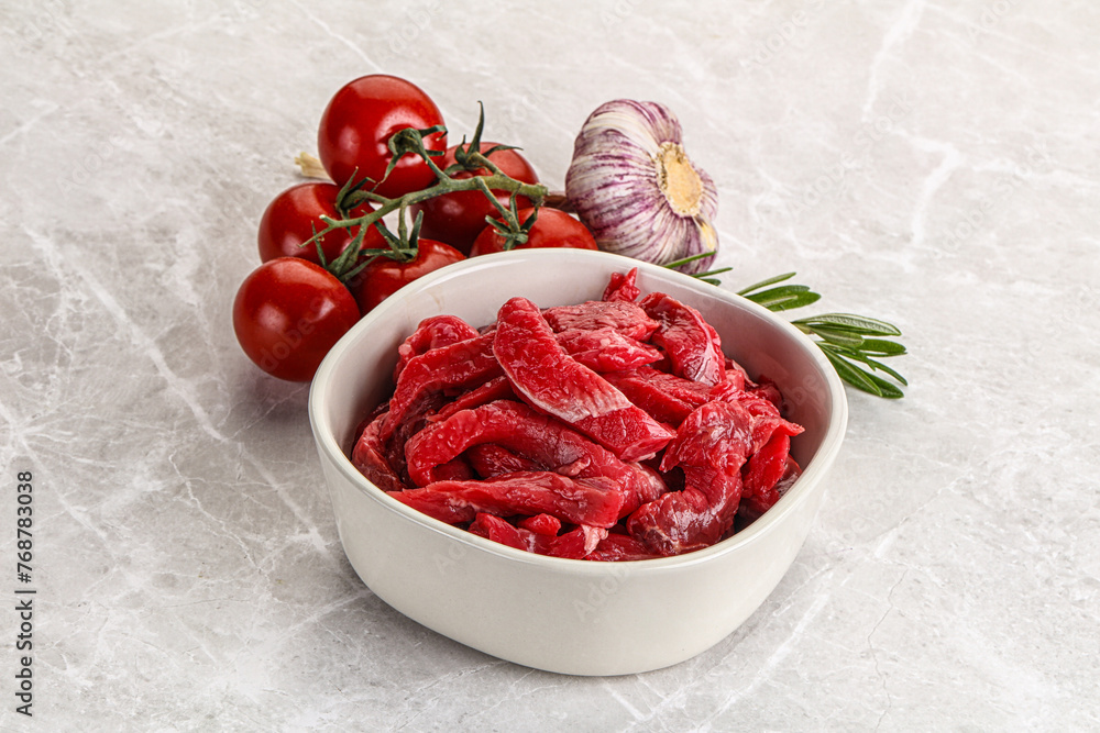 Raw beef meat for cooking Raw beef meat for cooking