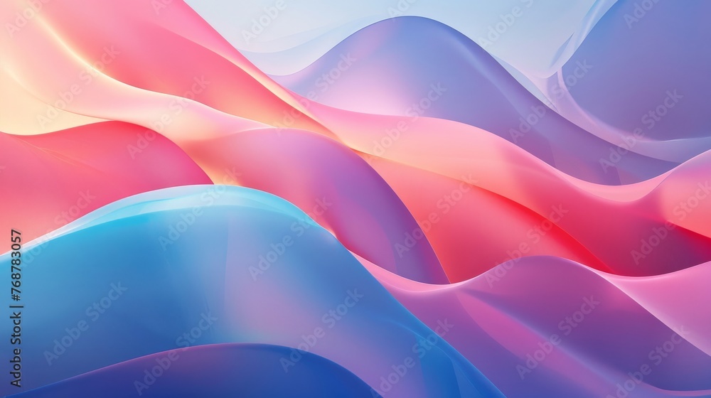 pastel gradient background suitable for responsive design, ensuring smooth scaling across various screen sizes and orientations. - obrazy, fototapety, plakaty 
