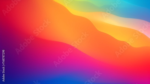 Smooth and blurry colorful gradient mesh background. Modern bright rainbow colors