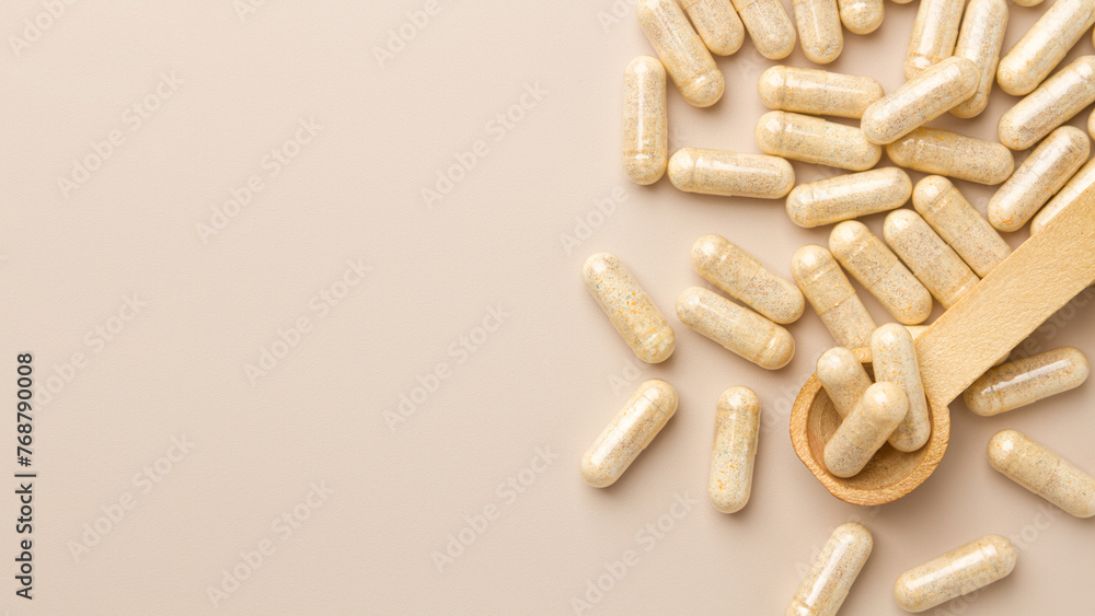 Vitamin capsules. Biologically active additives Vitamin capsules. Biologically active additives