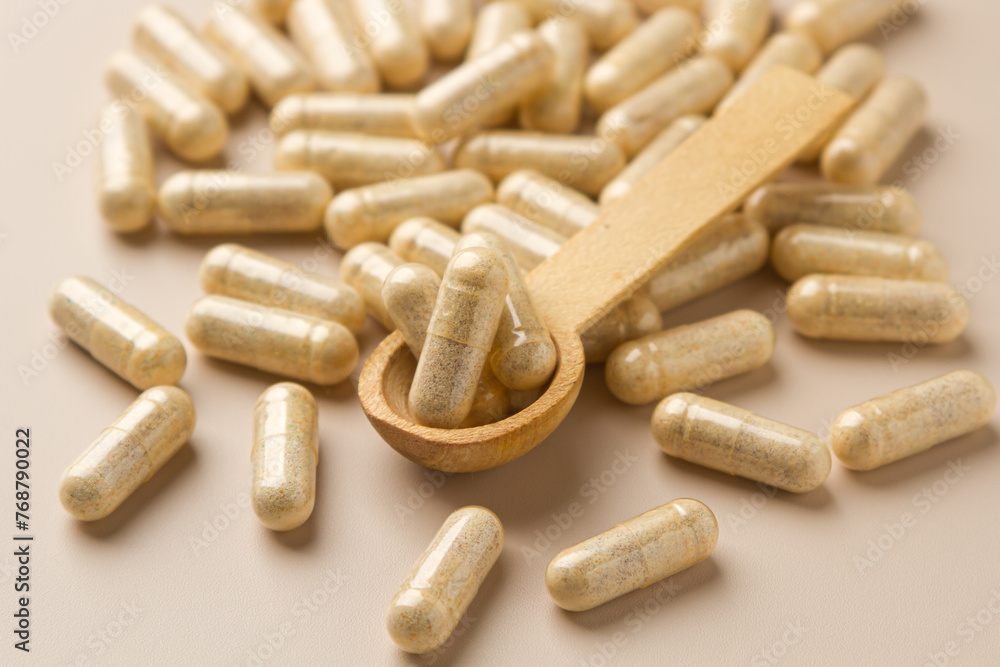 Vitamin capsules. Biologically active additives Vitamin capsules. Biologically active additives