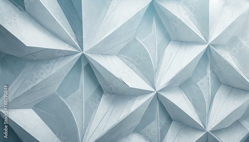 Sleek Futurism: Intricate Geometric Background in Light Blue Tones