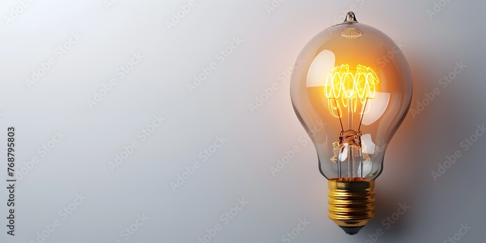 A vibrant light bulb is glowing brightly symbolizing the spark of innovation creativity and entrepreneurial success A vibrant light bulb is glowing brightly symbolizing the spark of innovation creativity and entrepreneurial success