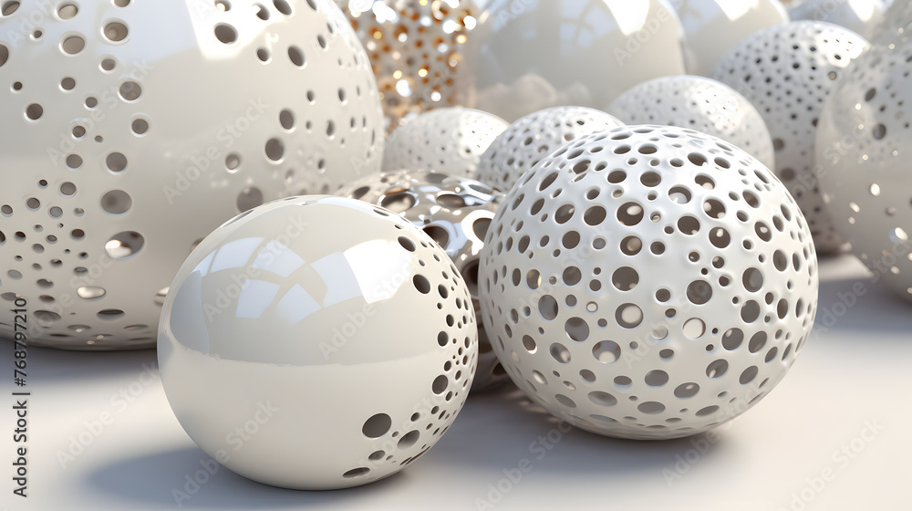Digital white hollowed out sphere sculpture abstract graphic poster web page PPT background Digital white hollowed out sphere sculpture abstract graphic poster web page PPT background