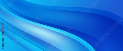 Blue abstract banner with shapes. For business banner, formal backdrop, prestigious voucher, luxe invite, wallpaper and background