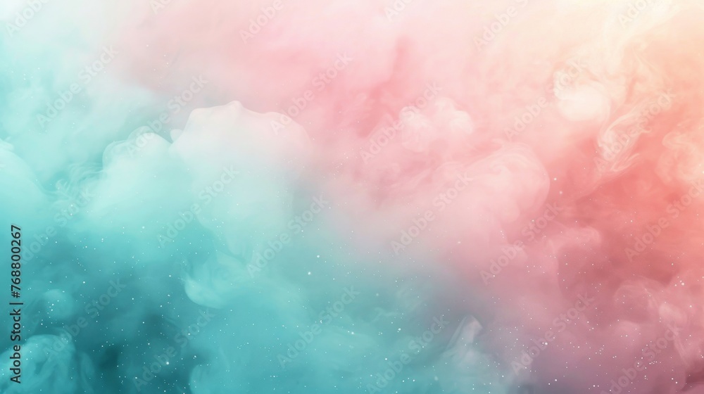 whimsical pastel gradient background with custom color stops, blending mint green, soft pink, and baby blue seamlessly for a playful touch.