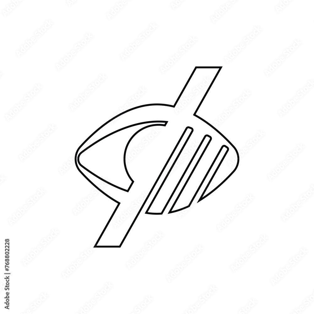 No or low vision icon. Public information symbol modern, simple, vector, icon for website design, mobile app, ui. Vector Illustration No or low vision icon. Public information symbol modern, simple, vector, icon for website design, mobile app, ui. Vector Illustration