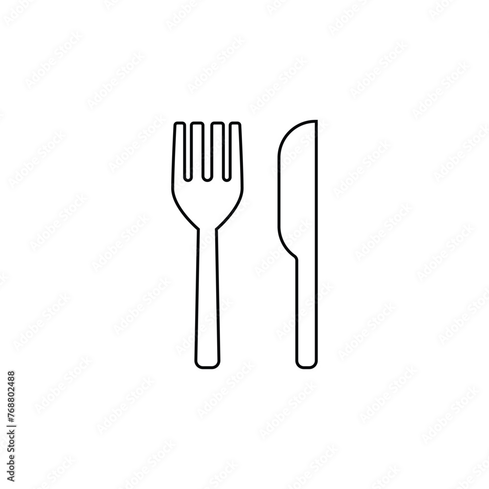 Fork and knife icon. Kitchenware symbol modern, simple, vector, icon for website design, mobile app, ui. Vector Illustration Fork and knife icon. Kitchenware symbol modern, simple, vector, icon for website design, mobile app, ui. Vector Illustration