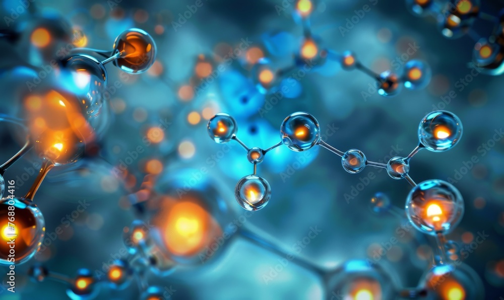 3d molecules structure, biotech or medical, pharmaceutical concept background 3d molecules structure, biotech or medical, pharmaceutical concept background