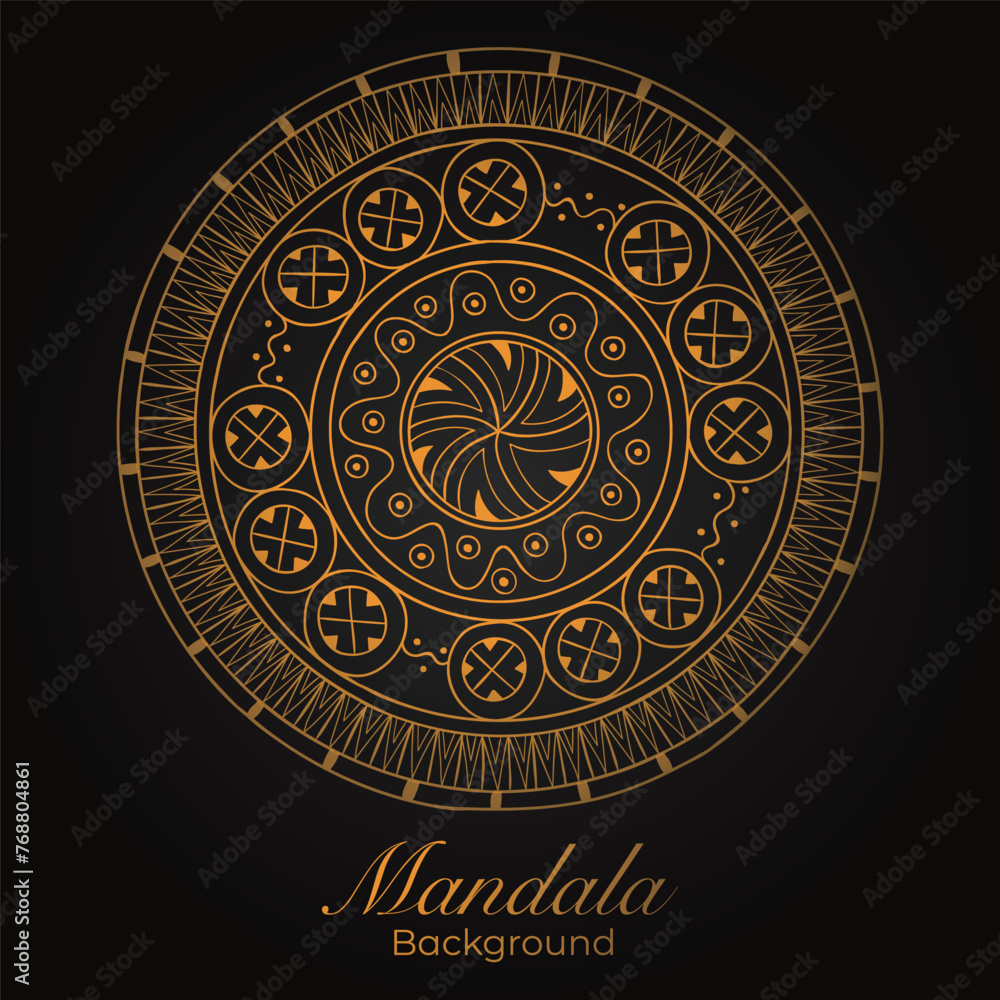 Luxurious mandala pattern background, circular pattern vector design