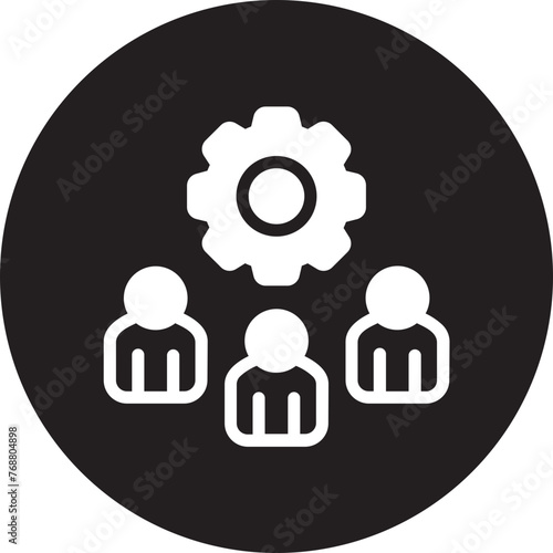 collaboration glyph icon