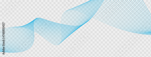 Abstract wavy line background, wavy pattern, stylish line art and web background, transparent line effect design