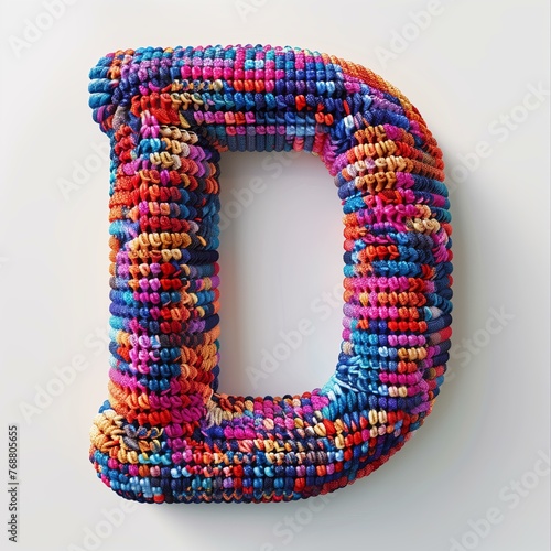 Wallpaper Mural 3D crocheted letters Torontodigital.ca