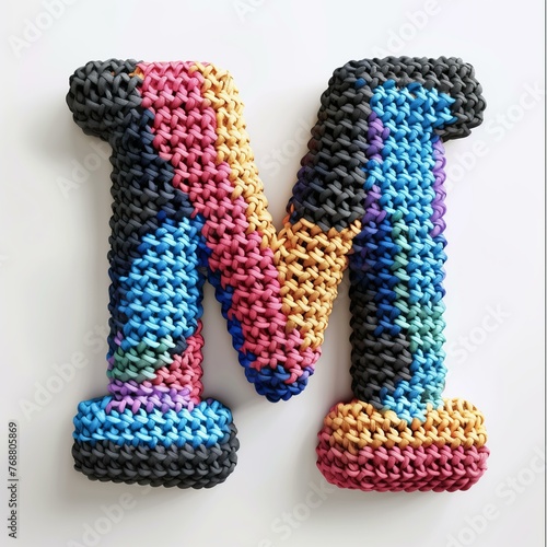 Wallpaper Mural 3D crocheted letters Torontodigital.ca