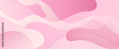 Pink and white minimal geometric shape abstract banner. For business banner, formal backdrop, prestigious voucher, luxe invite, wallpaper and background
