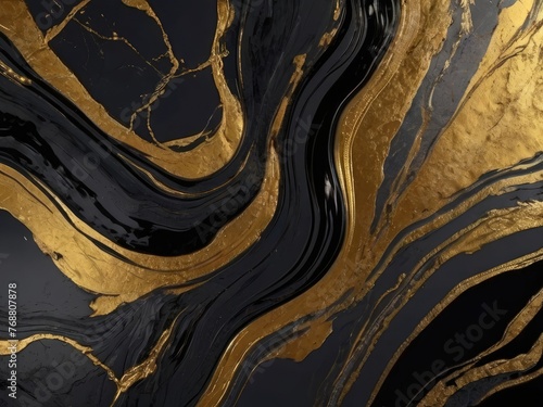 black and golden marble background with smudge grey effect without shadow abstract background 