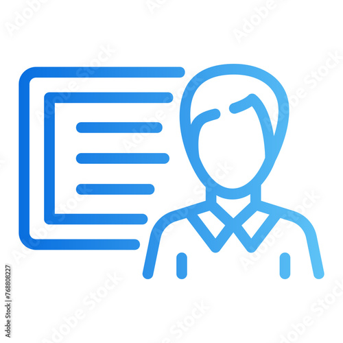 lecturer gradient icon