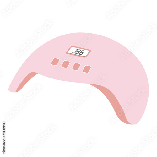 UV lamp for nails. Manicure accessory. Vector illustration.