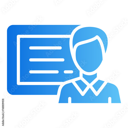 lecturer gradient icon