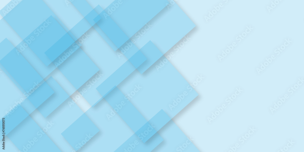 Fototapeta premium Minimalistic geometric blue abstract background. abstract background with transparent rhombus geometric diagonal triangle patterns vibrant header design. Geometric background poster design template.