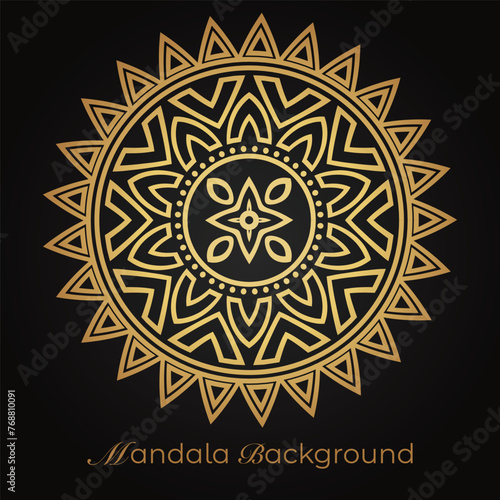 luxury mandala pattern background, circular pattern vector design