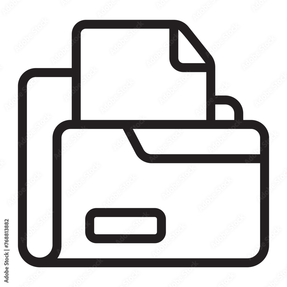 folder line icon folder line icon