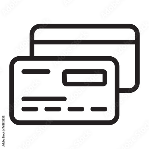 credit cards line icon