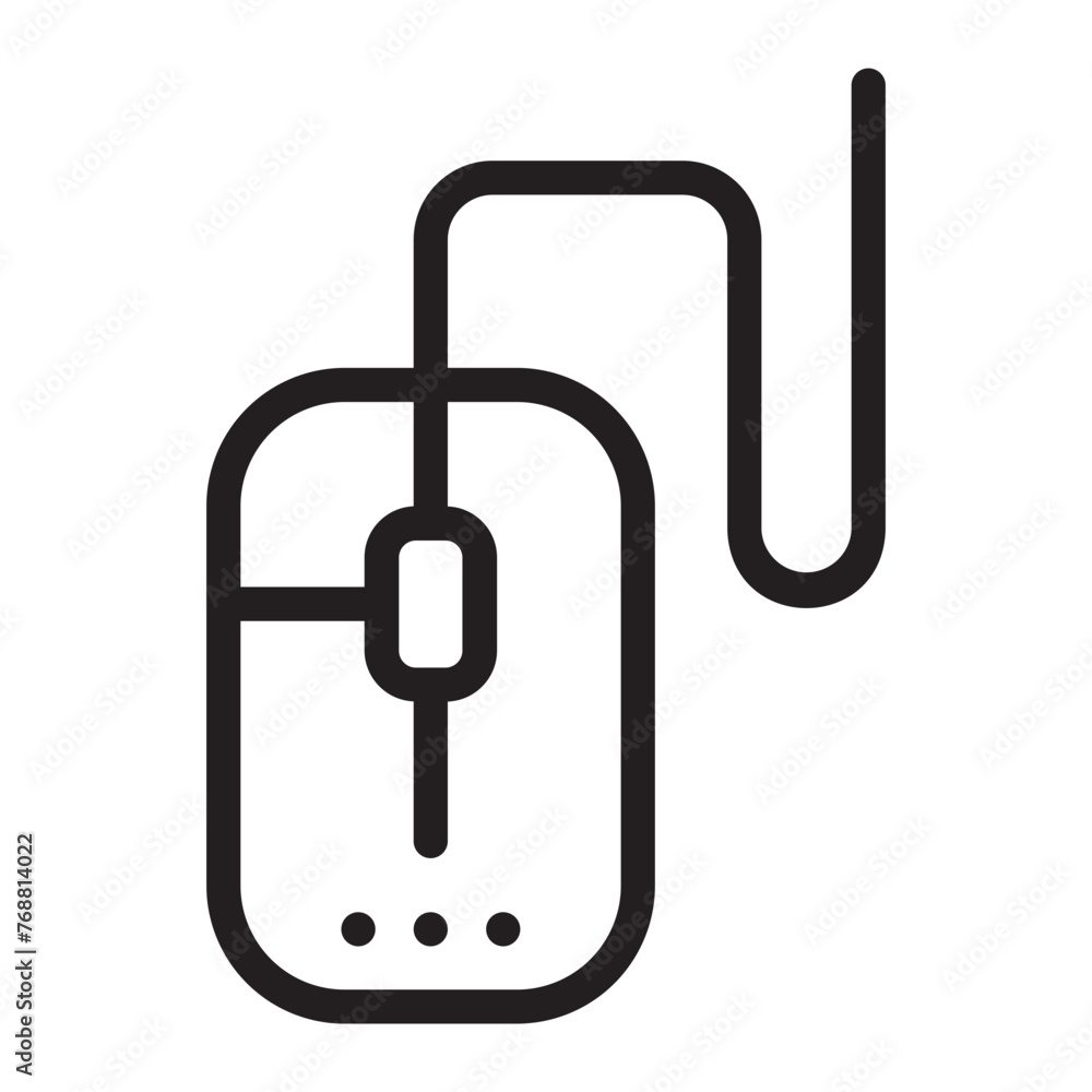 computer mouse line icon computer mouse line icon