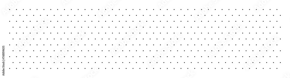 GRILLE DE POINTS ALIGNÉS. Arrière-plan de points ronds noirs alignés