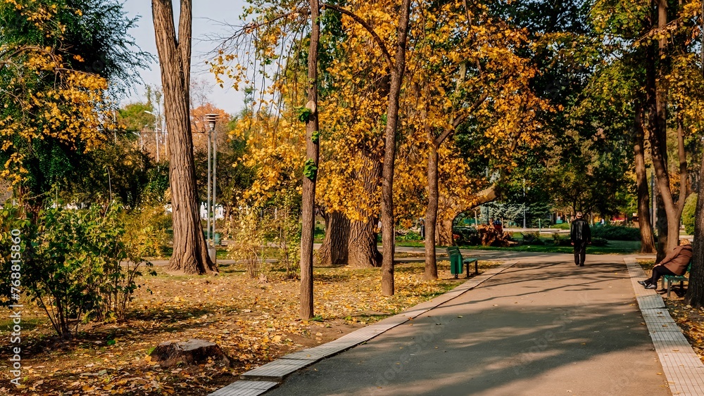 Naklejka premium Republic of Moldova, Chisinau city, autumn