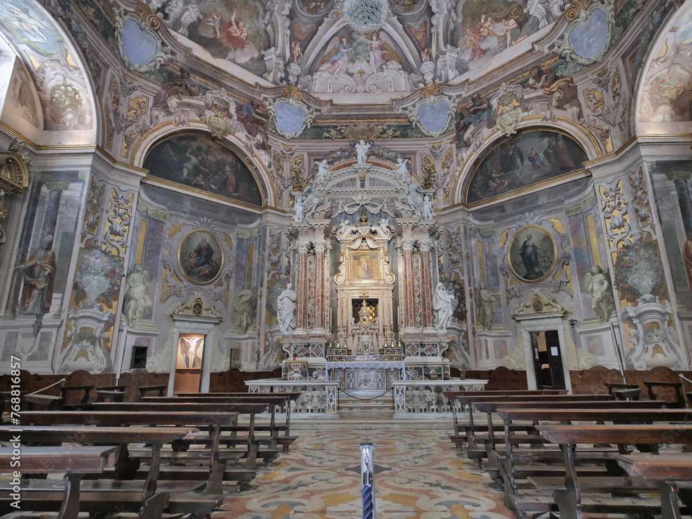 Interior of church Santa Maria della carità, Brescia