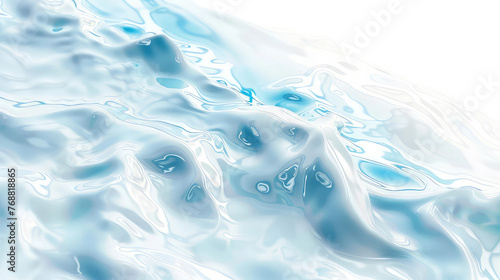 Soft Blue Waves on Transparent Background PNG photo