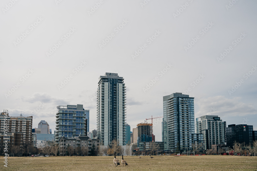 Calgary, Alberta Canada - may, 2th 2023 downtown, central Calgary. Calgary, Alberta Canada - may, 2th 2023 downtown, central Calgary.