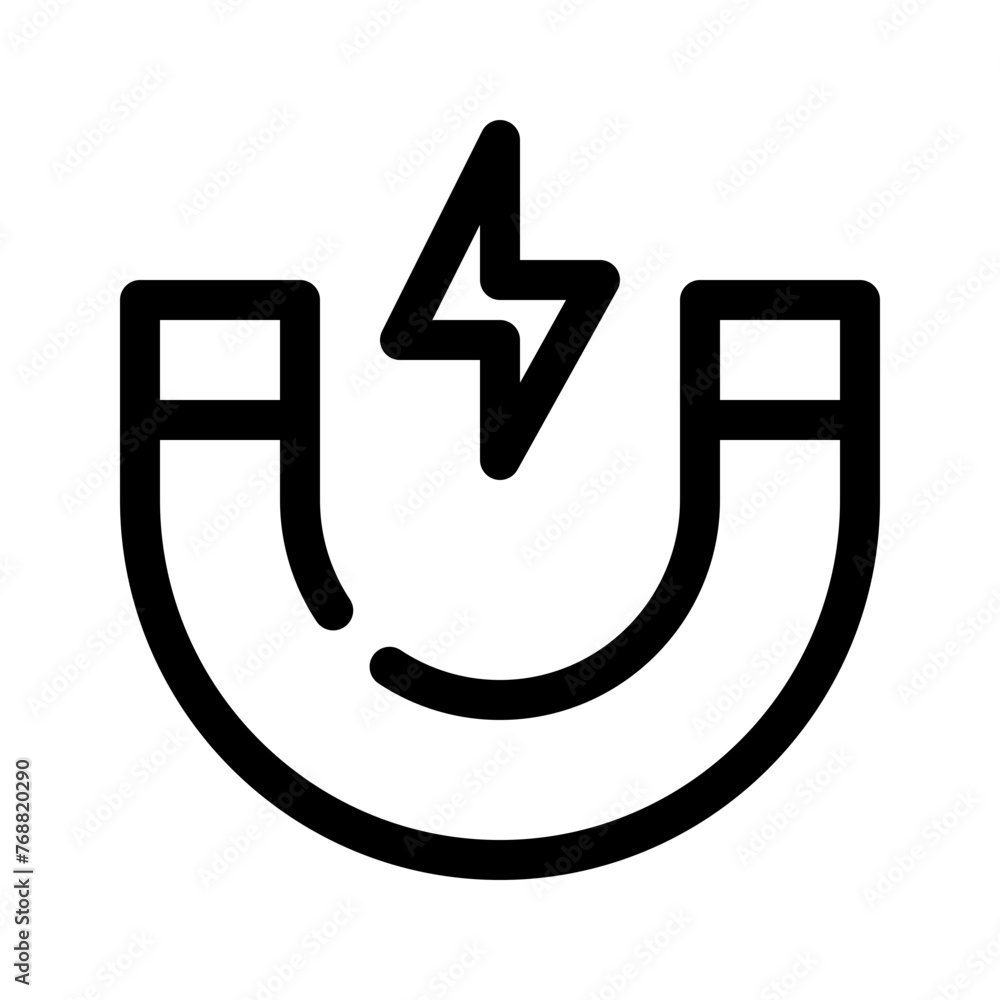 magnet line icon magnet line icon