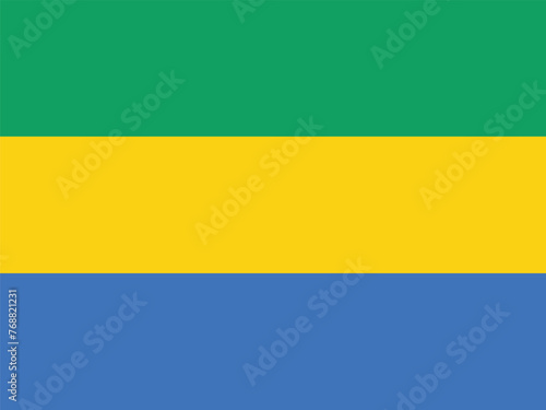 Free Download National Flag of Gabon, Gabon sign, Gabon Flag - GFXLoad
