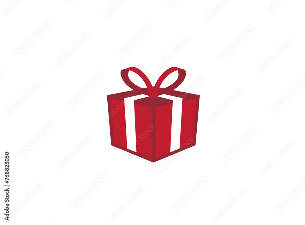 Fototapeta premium Gift box logo vector design
