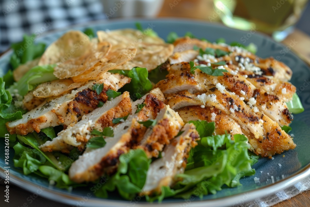 Chicken Caesar Salad Keto