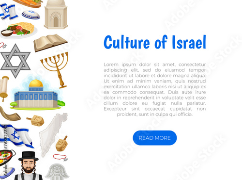 Welcome to Israel Travel Banner Design Vector Template