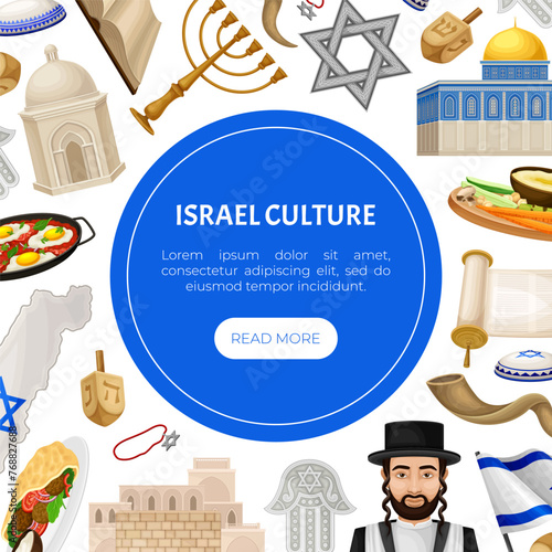 Welcome to Israel Travel Banner Design Vector Template