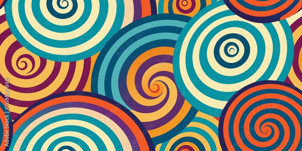 Op Art Oasis, A Randomly Colored Geometric Wonderland Op Art Oasis, A Randomly Colored Geometric Wonderland