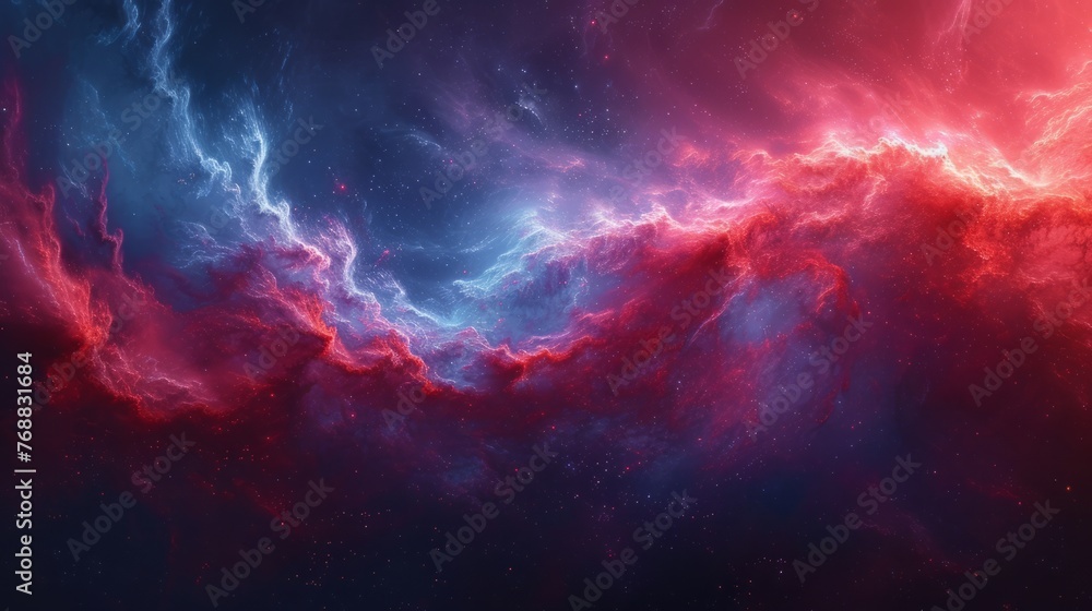Cool and visually striking blue red background.