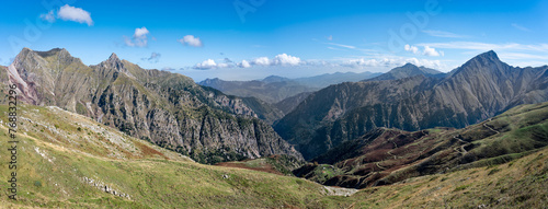 Panoramic landscape of the Agrafa Mountains in Central Greece