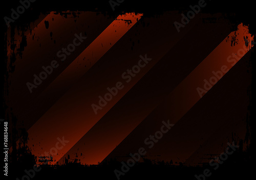 orange stripe line and black abstract background, grunge, speed, rush © thekopmylife