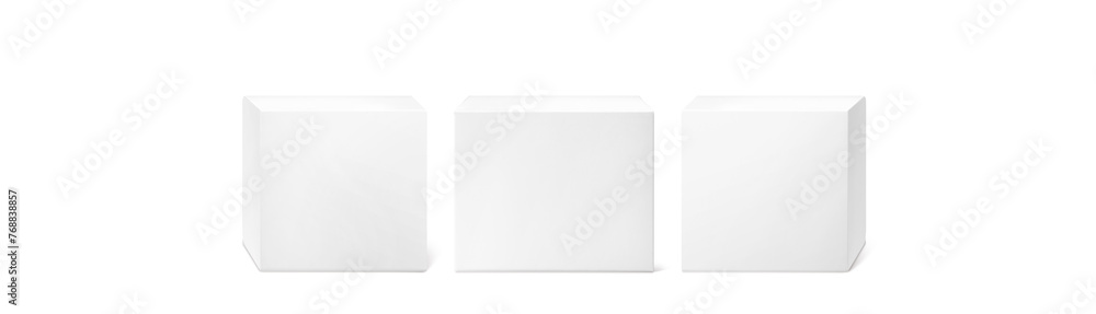 product packaging box empty box mockup isolated on white background product packaging box empty box mockup isolated on white background