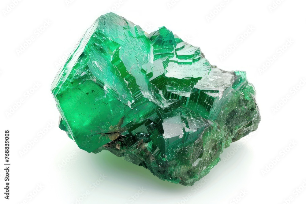 Emerald Isolated on white background Emerald Isolated on white background