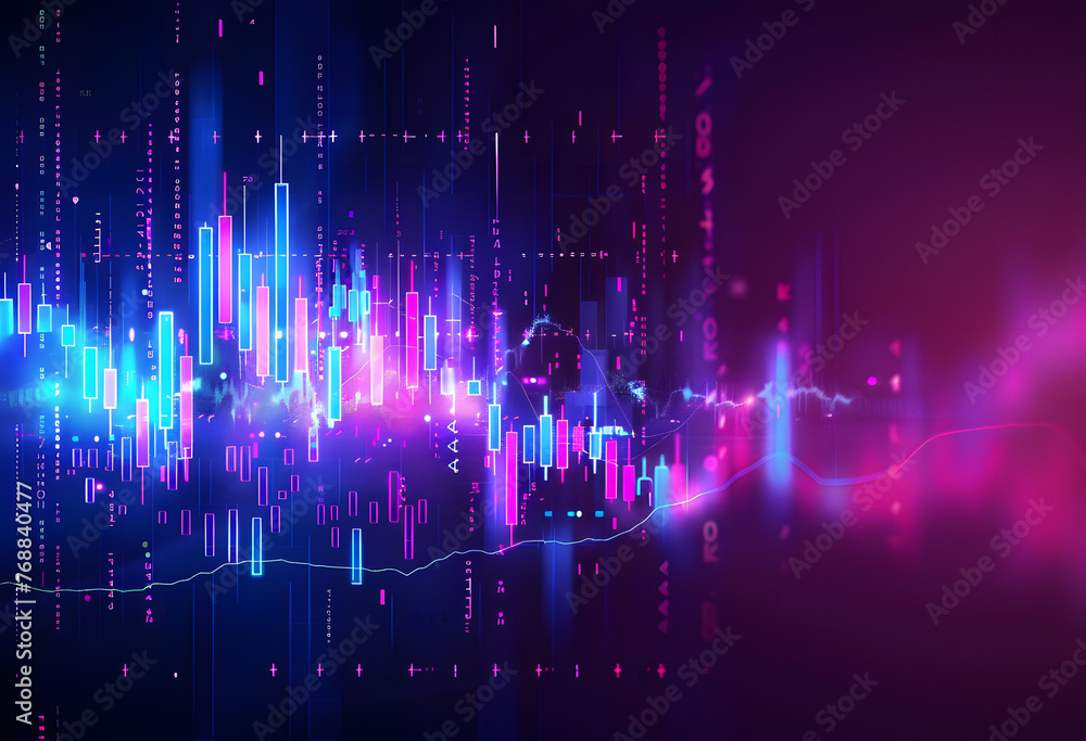 Interwoven Digital Financial Charts: A Visual Feast of Stock Market Trends and Trading Movements Interwoven Digital Financial Charts: A Visual Feast of Stock Market Trends and Trading Movements