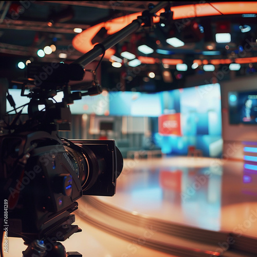 Broadcasting set slightly blurry