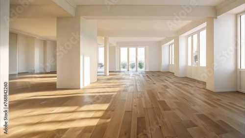 video living room with free space