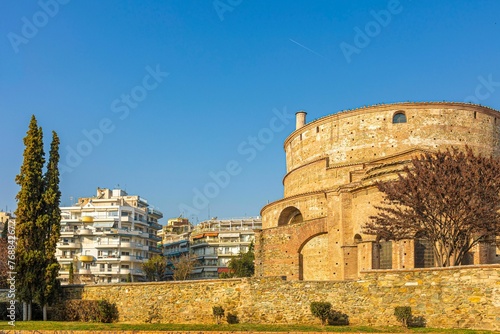 Scenic view of Rotonda with other buildings in the background. Thessaloniki, Greece.